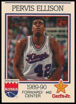 1989-90 Carl's Jr. Sacramento Kings 42 Pervis Ellison